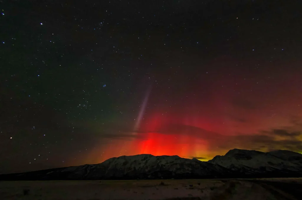 Red aurora observed in the skies of Ladakh