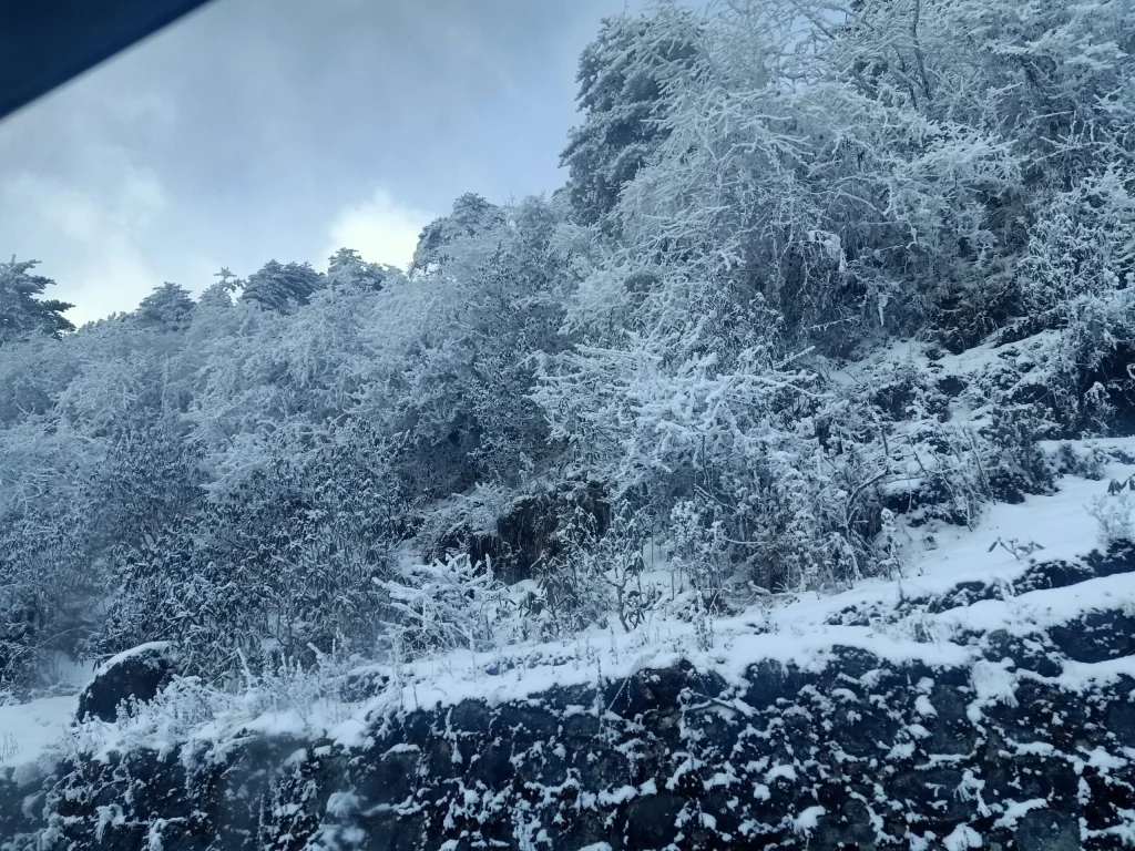 Tawang during the winter season