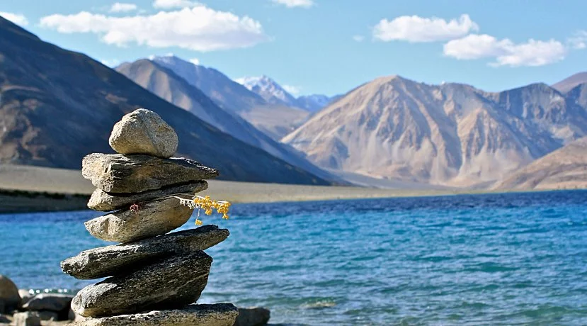 Pangong Valley Leh Ladakh In March