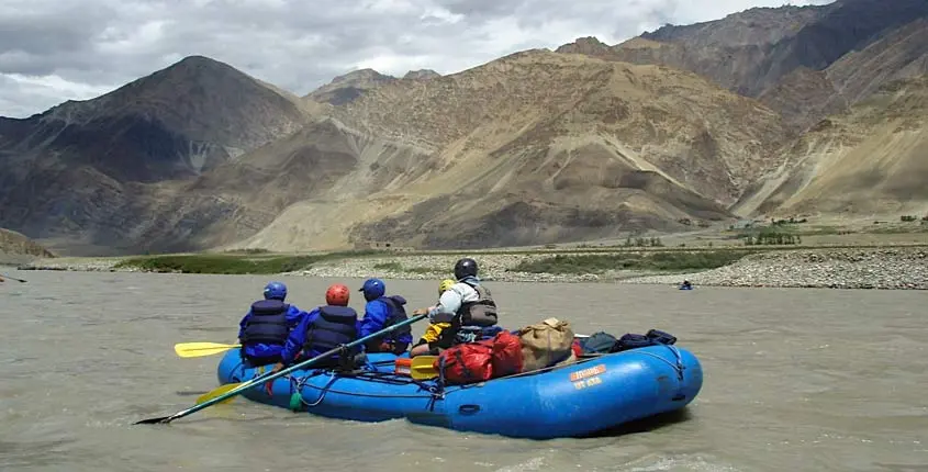 Rafting the River Leh Ladakh In October