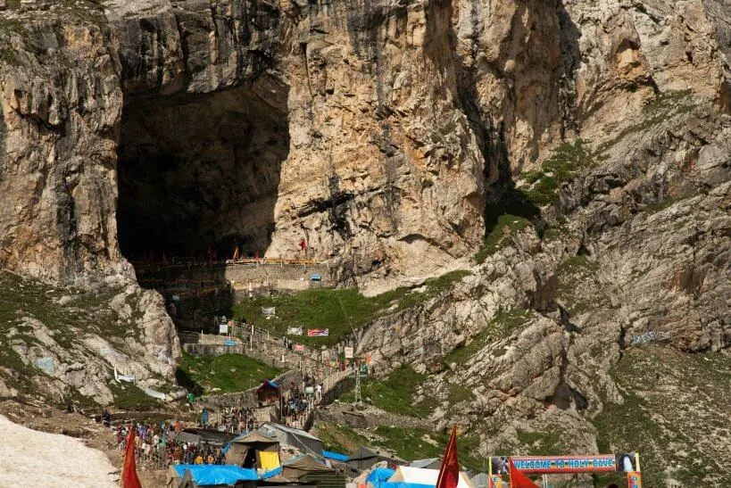 Amarnath Cave in Sonamarg in July