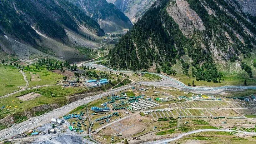 Baltal Valley in Autumn season