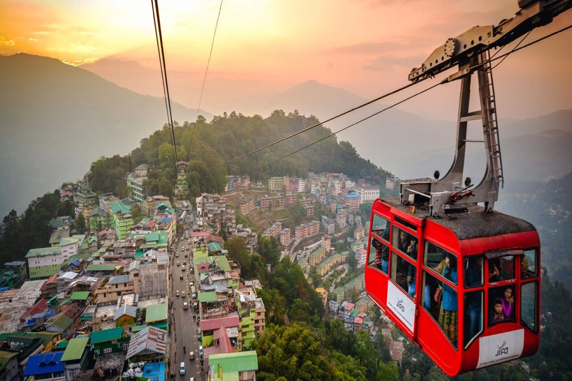 Travel-by-Cable-Car-in-Gangtok, Sikkim