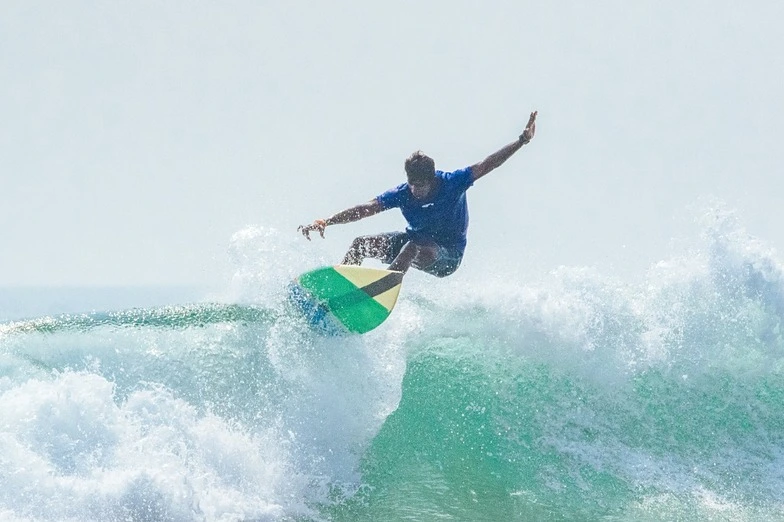 Surfing at Puri Beach