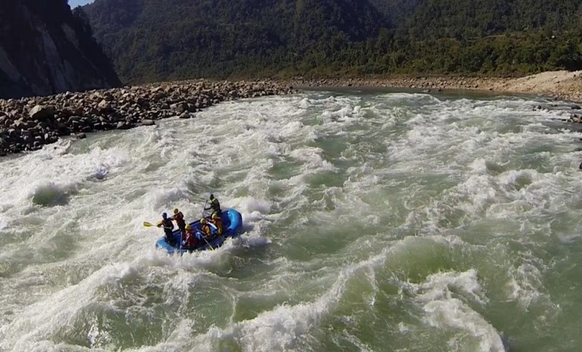 Rafting in Brahmaputra