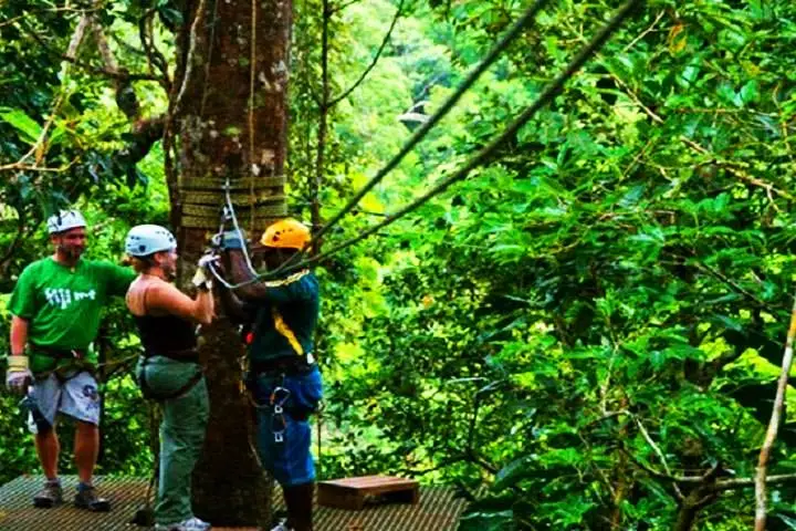 Zip-lining in Junagadh