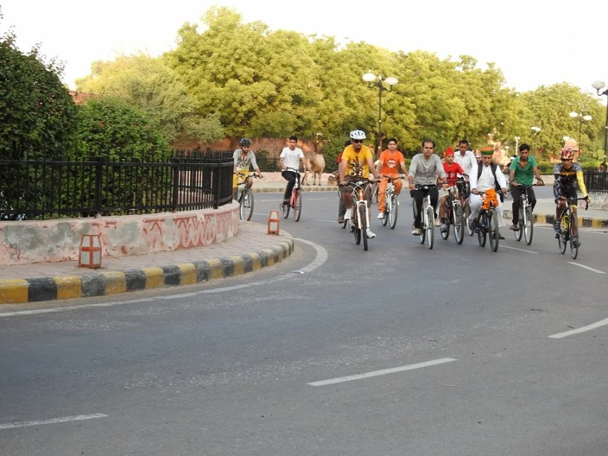 Cycling in Bikaner