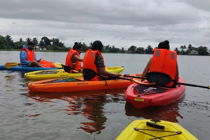 Canoeing through the Kuttanad Region in Kerala