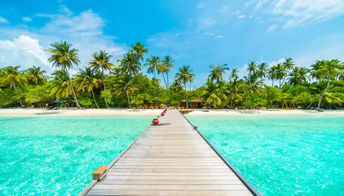 Artificial Beach visit in Maldives