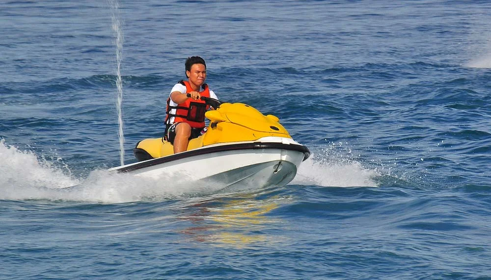 Jet skiing