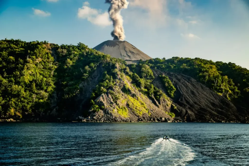 Barren island in andaman