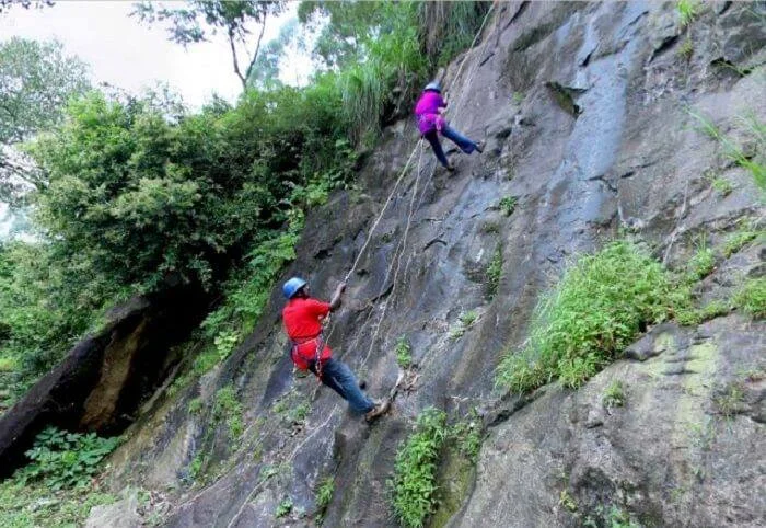 Rock Climbing and Rappelling in Munnar