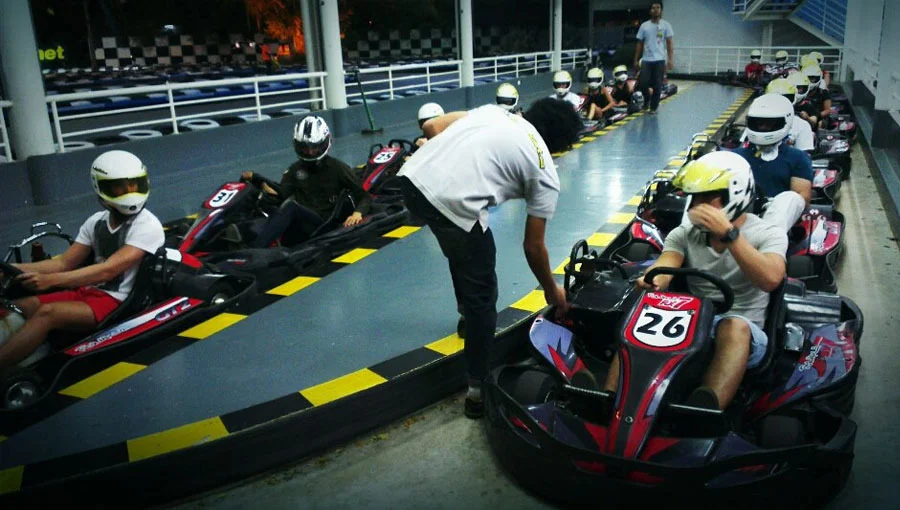 Kart Racing at RCA Plaza in Bangkok