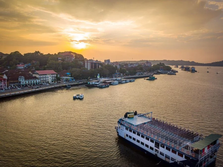 Cruise the Mandovi River at Sunset