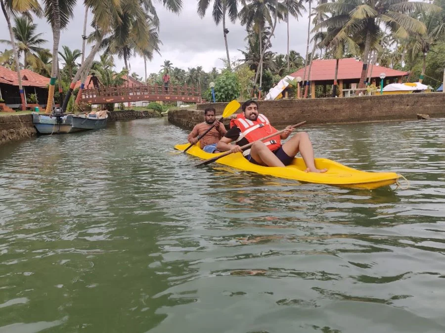 Kayaking in Poovar Backwaters