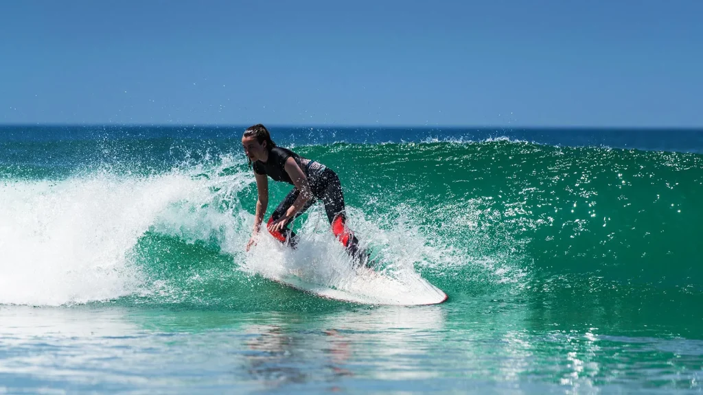 Surfing at Varkala Beach