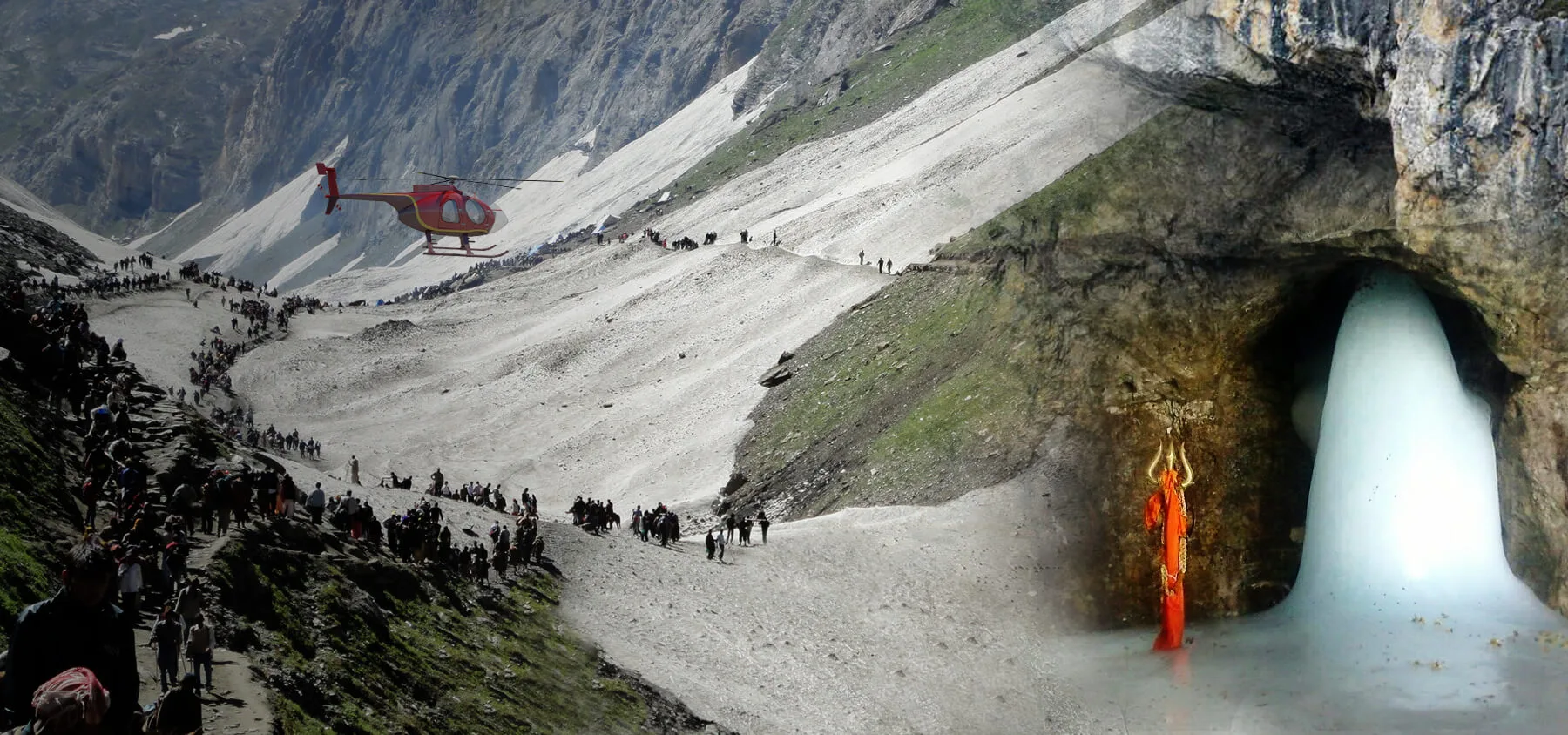 Shri Amarnath Yatra By Helicopter From Baltal N D Pluto Tour